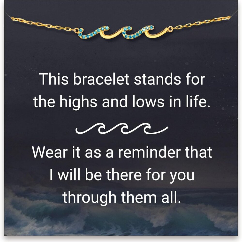 Wave Bracelets, Birthday Gifts For Women, Gifts For Mom, Sister Birthday Gifts,